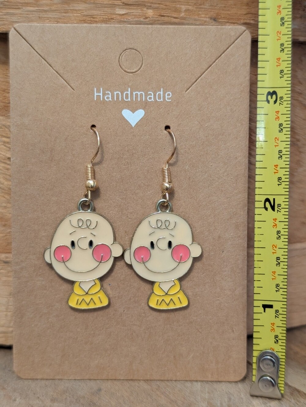 Peanuts Charlie Brown Snoopy Enamel Metal Earrings NEW